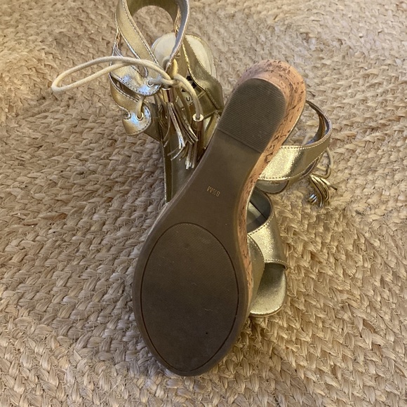 Guess Gold Wedge Sandals - Picture 7 of 7